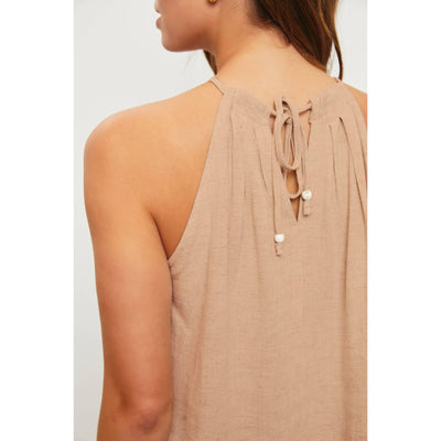 Ask Me Later Top - S / Taupe 100 Short/Sleeveless Tops