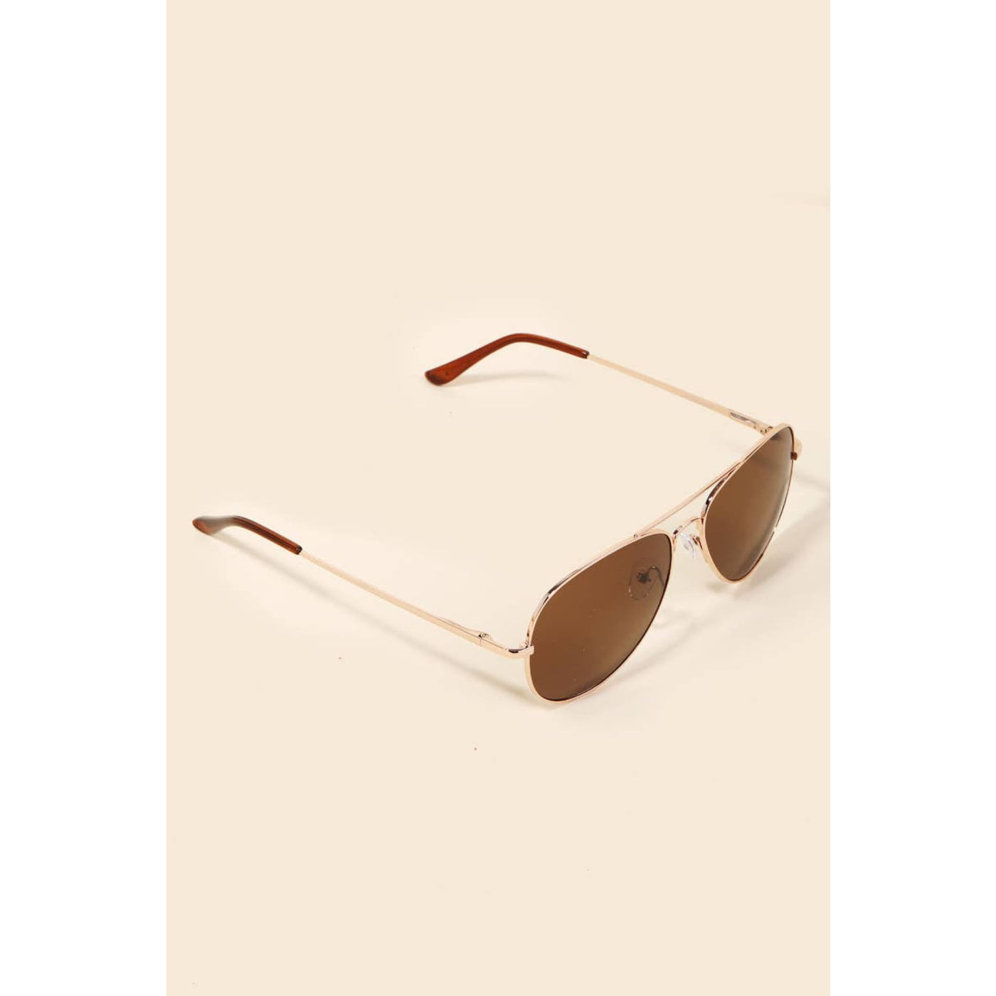 Gold Rimmed Sunglasses - Brown Lense - 210 Other Accessories