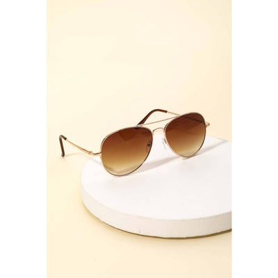 Gold Rimmed Sunglasses - Ombre Lense - 210 Other Accessories
