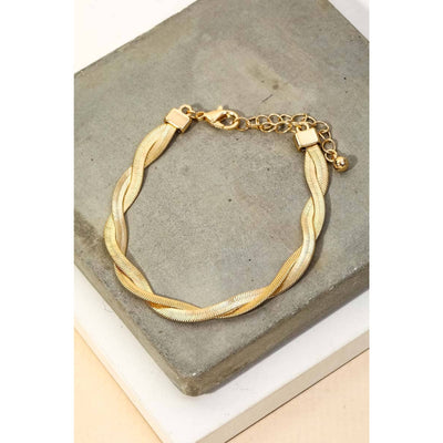 Snake Chain Bracelet - Gold - 190 Jewelry