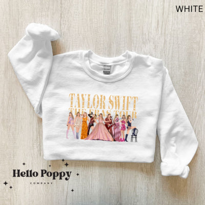 Taylor Swift The Eras Tour Sweatshirt - S / White - 130 Sweaters/Cardigans