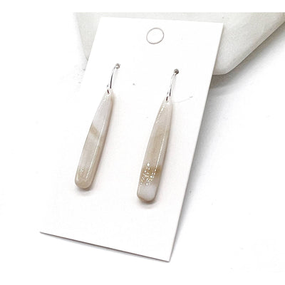 Acrylic Pixie Drop Earrings - Neutral - 190 Jewelry