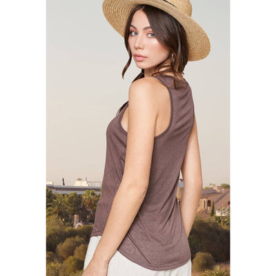 Actively Searching Tank Top - L / Mocha - 100 Short/Sleeveless Tops