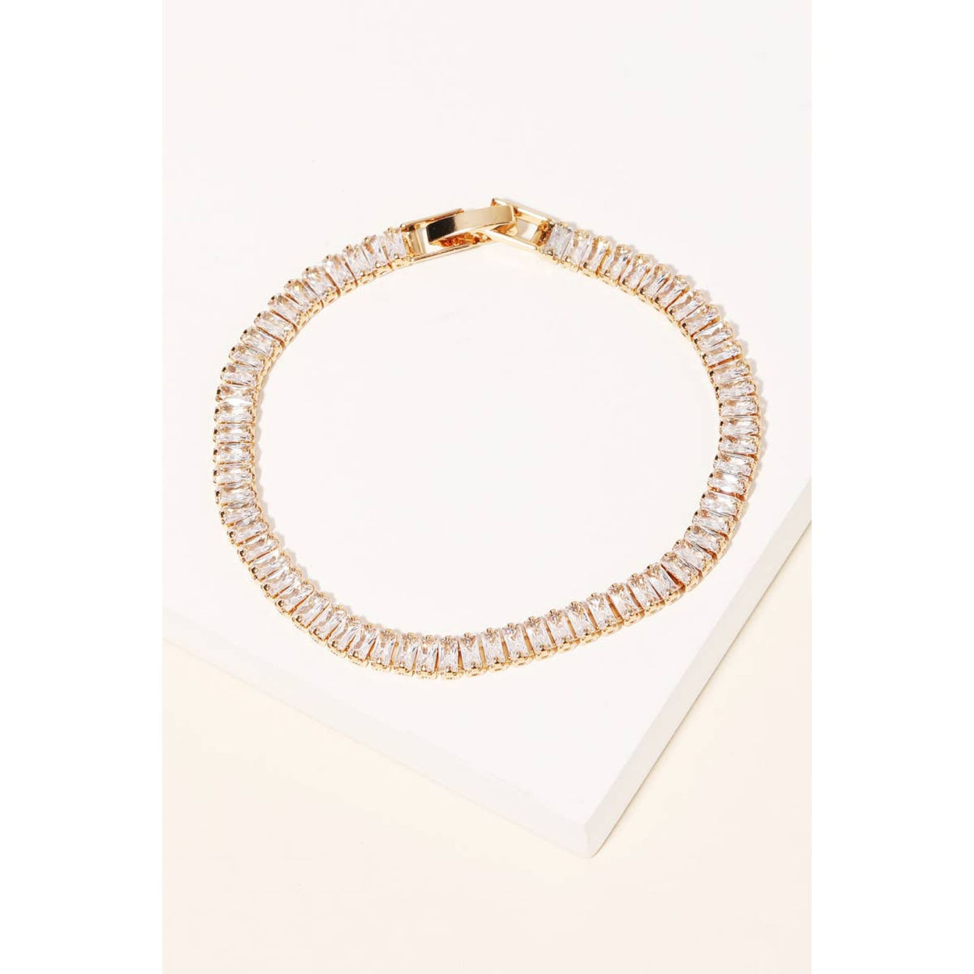 Baguette Rhinestone Tennis Bracelet - 190 Jewelry