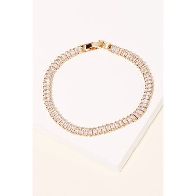 Baguette Rhinestone Tennis Bracelet - 190 Jewelry