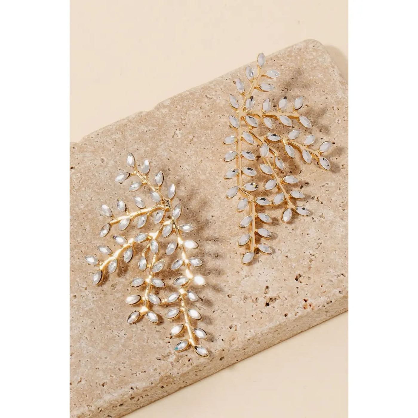 Bead Vine Earrings - Gold - 190 Jewelry