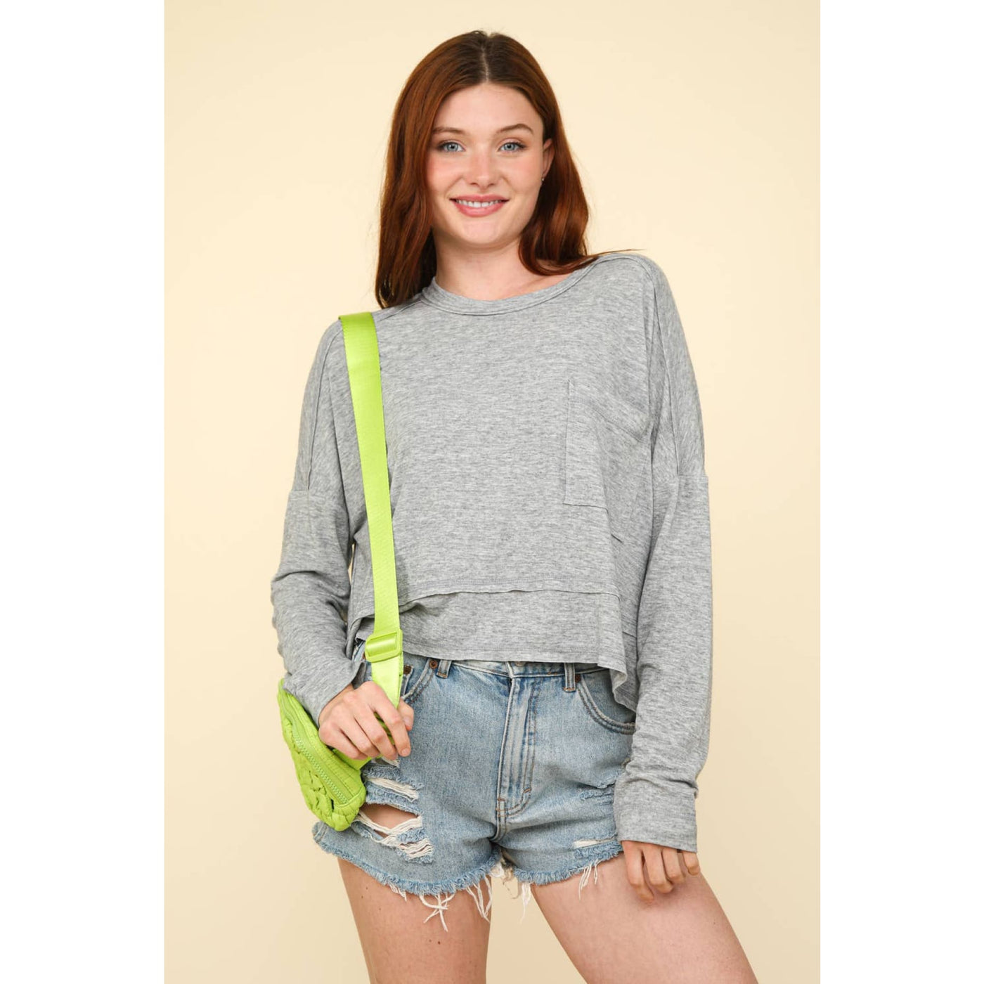 Best One Yet Top - S / Grey / 0127 - 120 Long Sleeve Tops