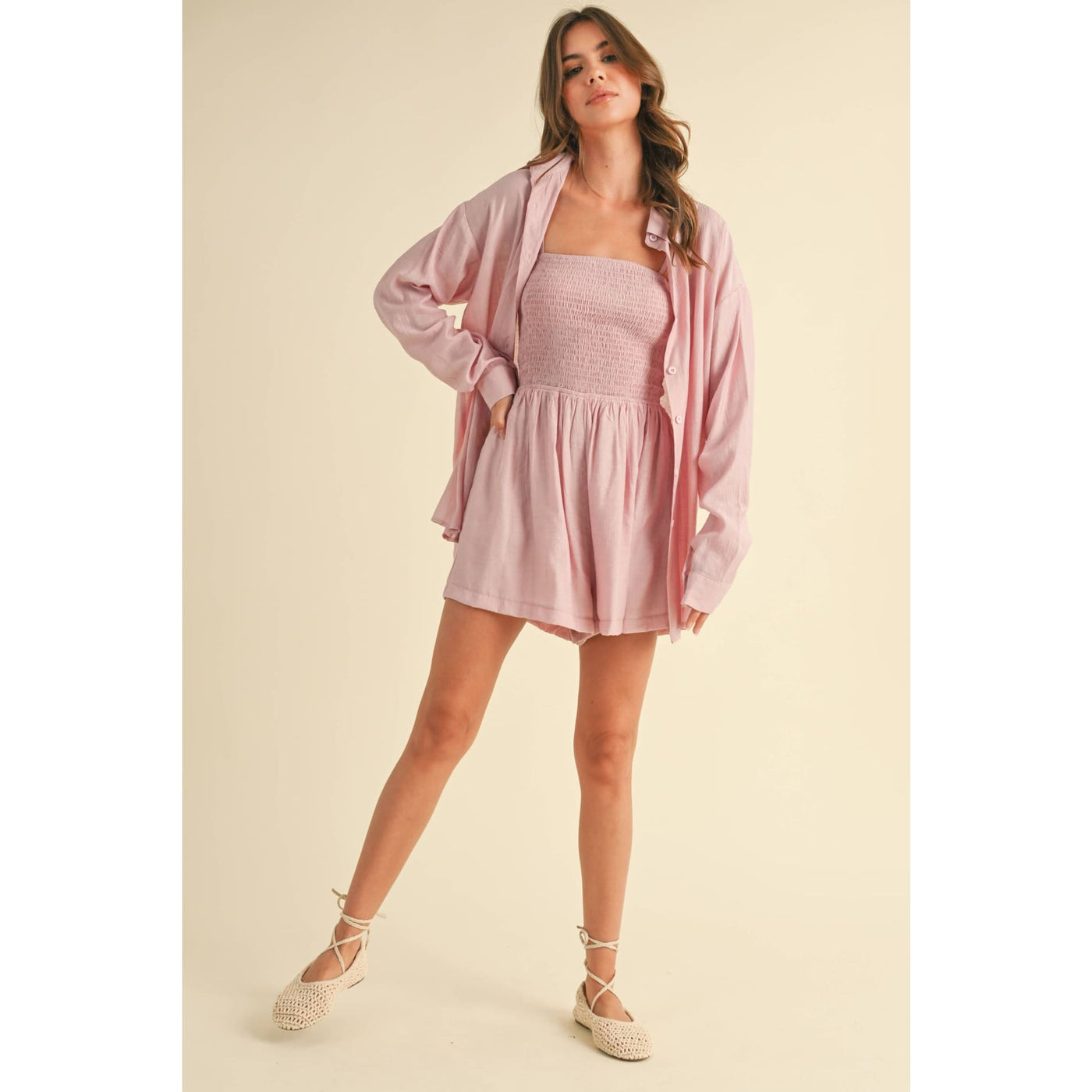 Bet On Yourself Romper & Top Set - 170 Casual Dresses/Jumpsuits/Rompers