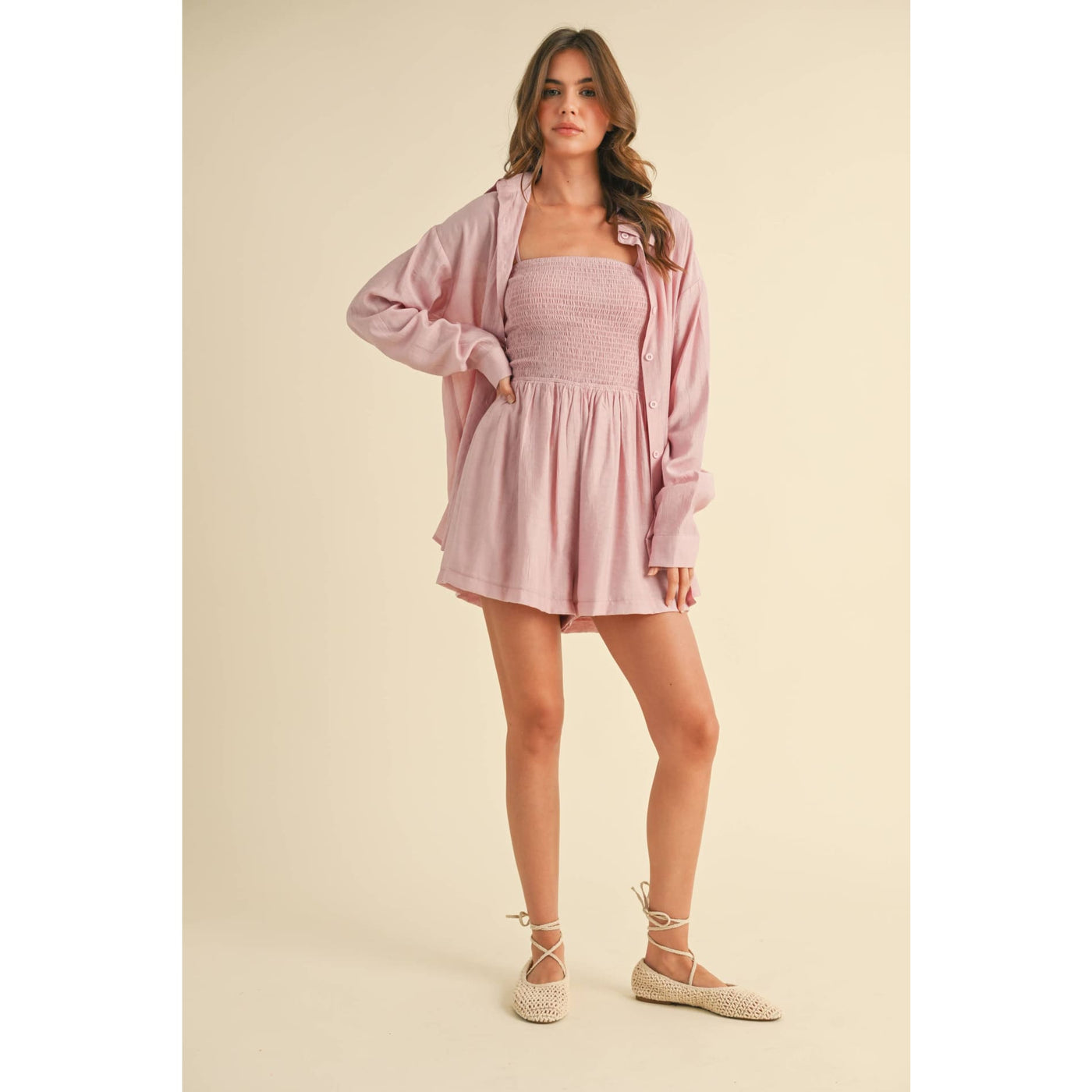 Bet On Yourself Romper & Top Set - 170 Casual Dresses/Jumpsuits/Rompers