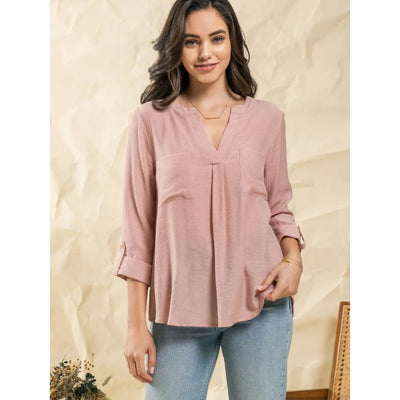 Blushing Over You Top - 120 Long Sleeve Tops