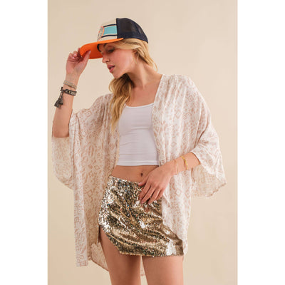 Bring On The Sun Kimono - S / Taupe 210 Other Accessories