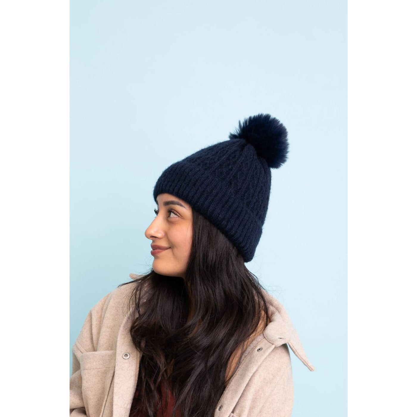 Cable Knit Cuffed Beanie - 210 Other Accessories