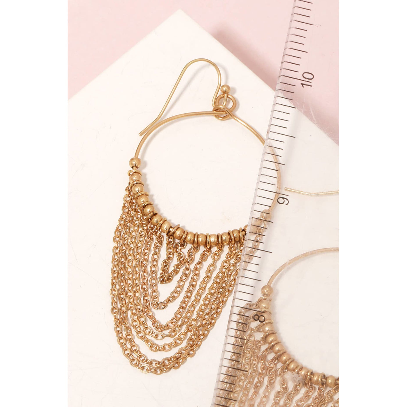 Chain Fringe Earrings - 190 Jewelry
