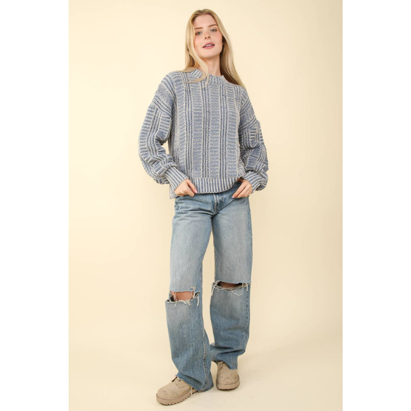 Chase The Blues Away Sweater - 130 Sweaters/Cardigans