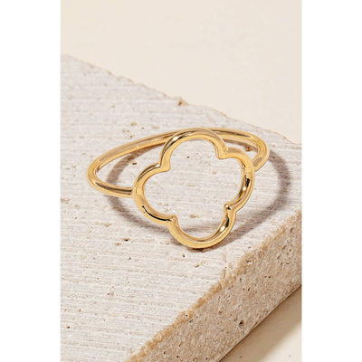 Clover Band Ring - Gold - 190 Jewelry