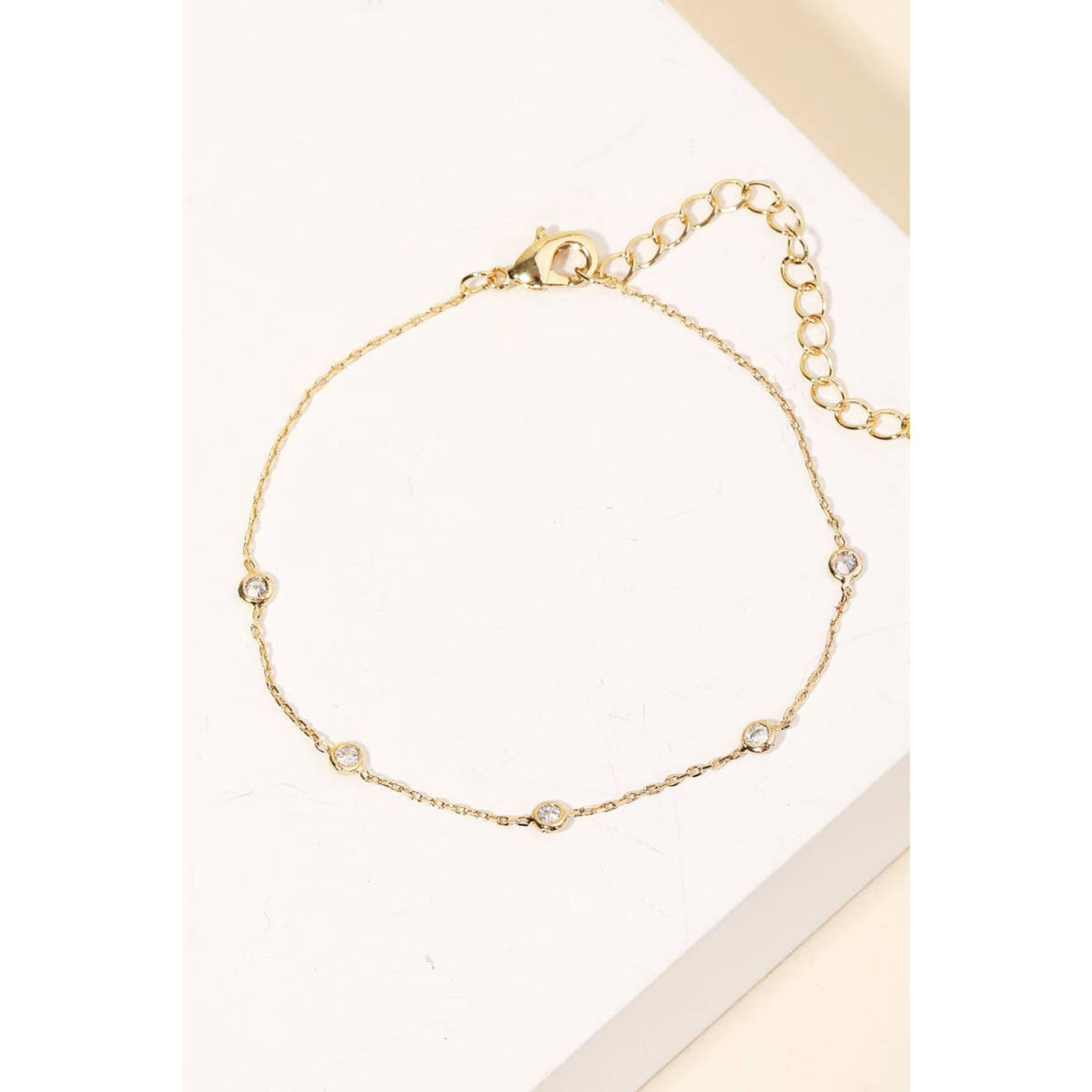 Dainty Chain Rhinestone Bracelet - 190 Jewelry