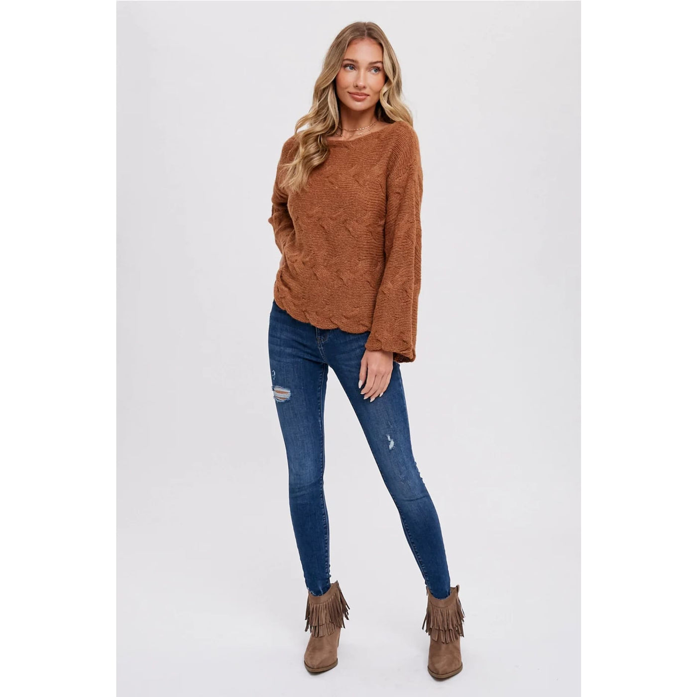 Doing Just Fine Sweater - 130 Sweaters/Cardigans