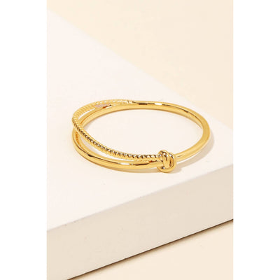 Double Band Ring - Gold - 190 Jewelry
