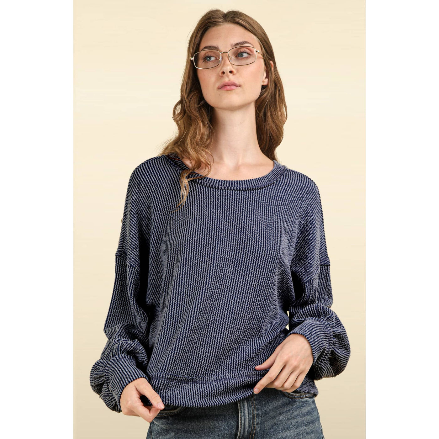 Easy Wear Top - S / Blue - 120 Long Sleeve Tops