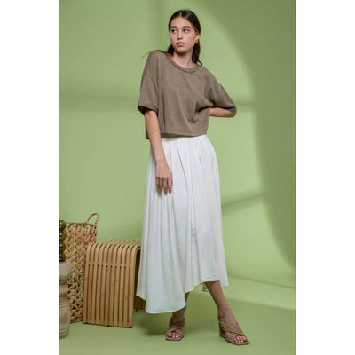 Eyes Wide Open Top - M / Olive - 100 Short/Sleeveless Tops