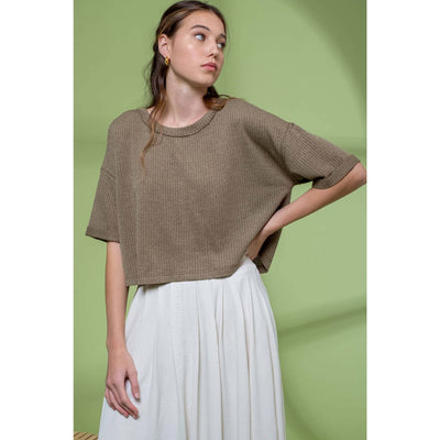 Eyes Wide Open Top - S / Olive - 100 Short/Sleeveless Tops