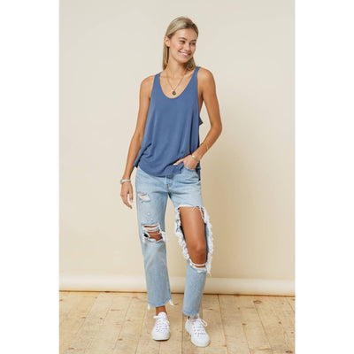 Go With The Flow Tank Top - 100 Short/Sleeveless Tops