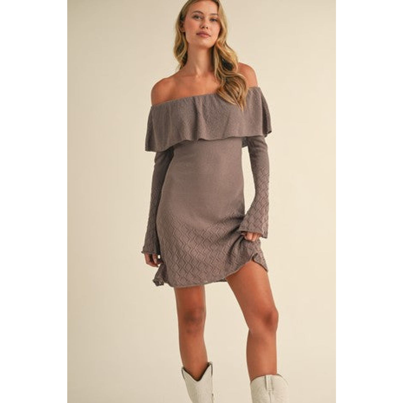 Hey Darling Mini Sweater Dress - S / Mocha - 170 Casual Dresses/Jumpsuits/Rompers