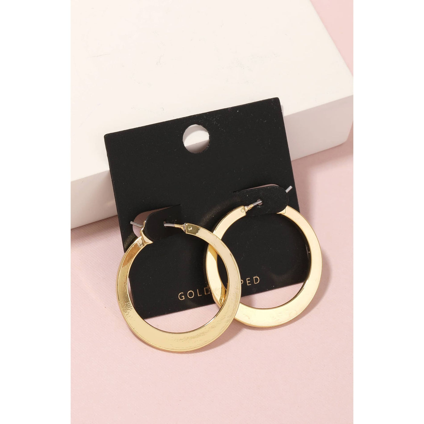 Latch Hoop Earrings - Gold - 190 Jewelry