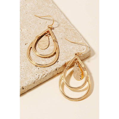 Layered Teardrop Earrings - 190 Jewelry