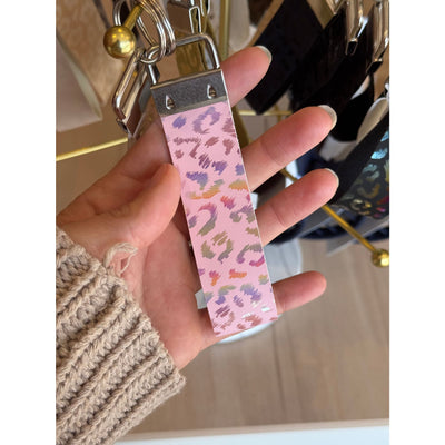 Leopard Key Fob - Pink - 210 Other Accessories