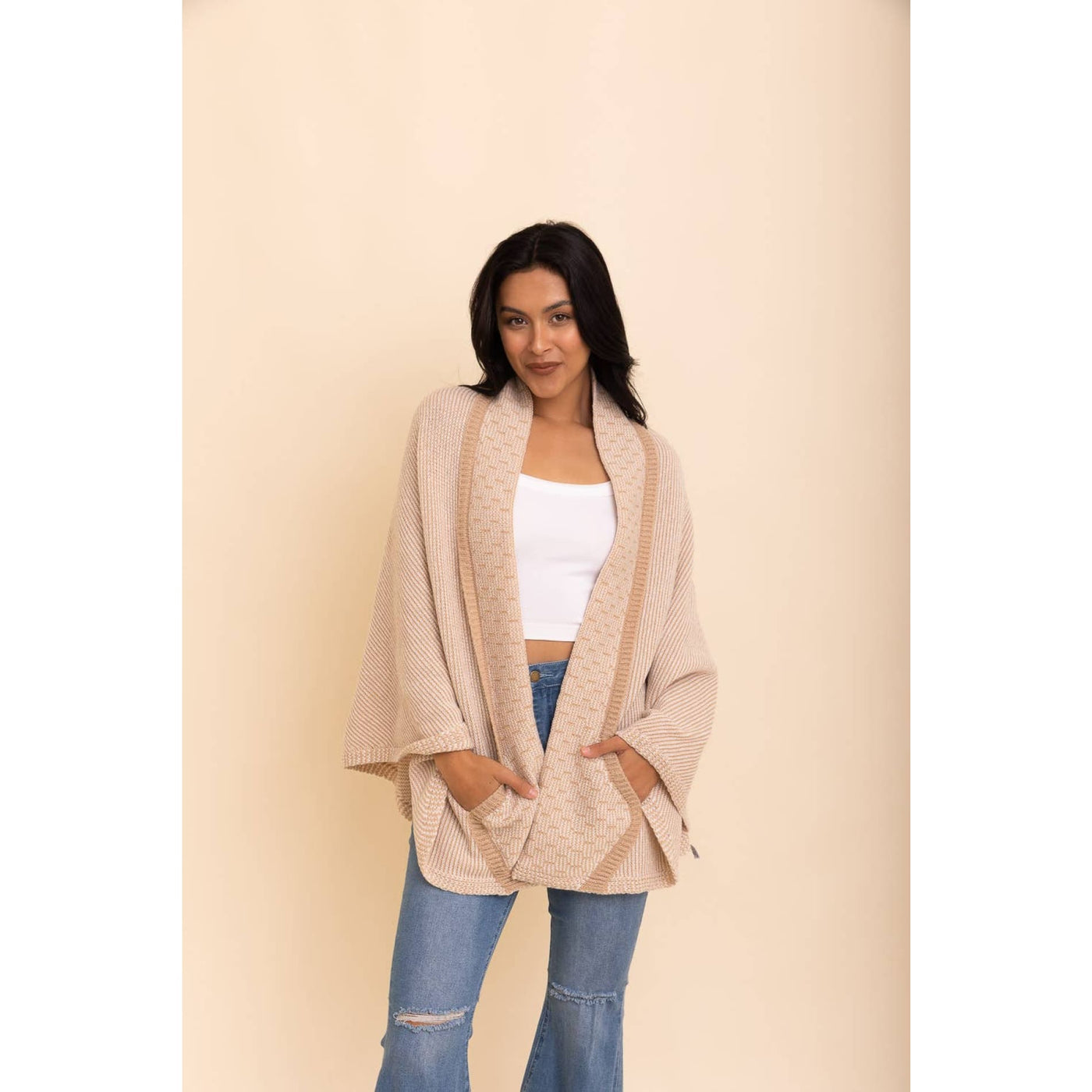 Let It Be Cardigan - O/S / Beige - 130 Sweaters/Cardigans