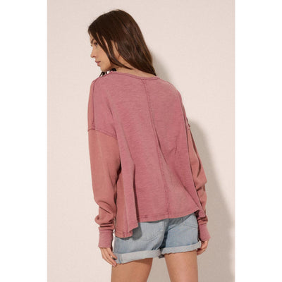 Life After Love Waffle Top - 120 Long Sleeve Tops