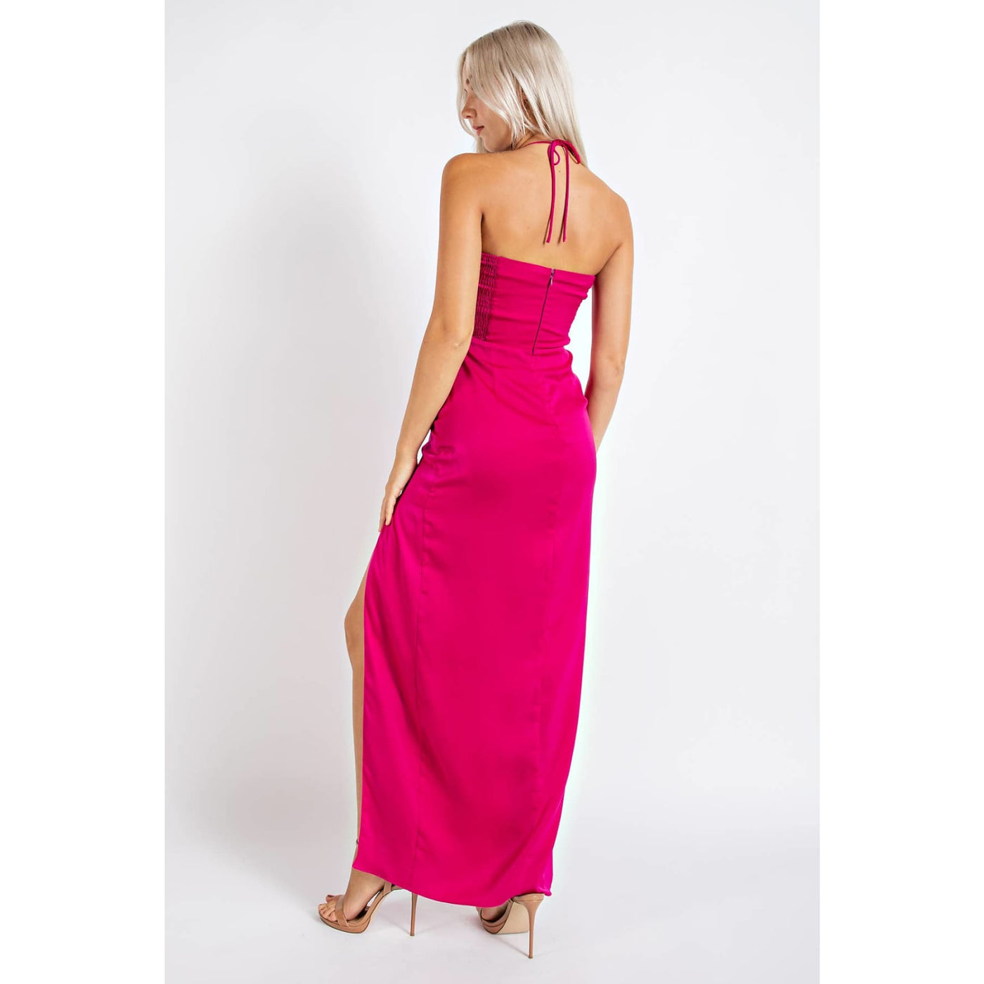 Life Of The Party Maxi Dress - L / Fuchsia - 175 Evening Dresses/Jumpsuits/Rompers
