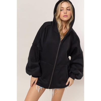 Love You Like That Oversized Zip Up - 130 Sweaters/Cardigans