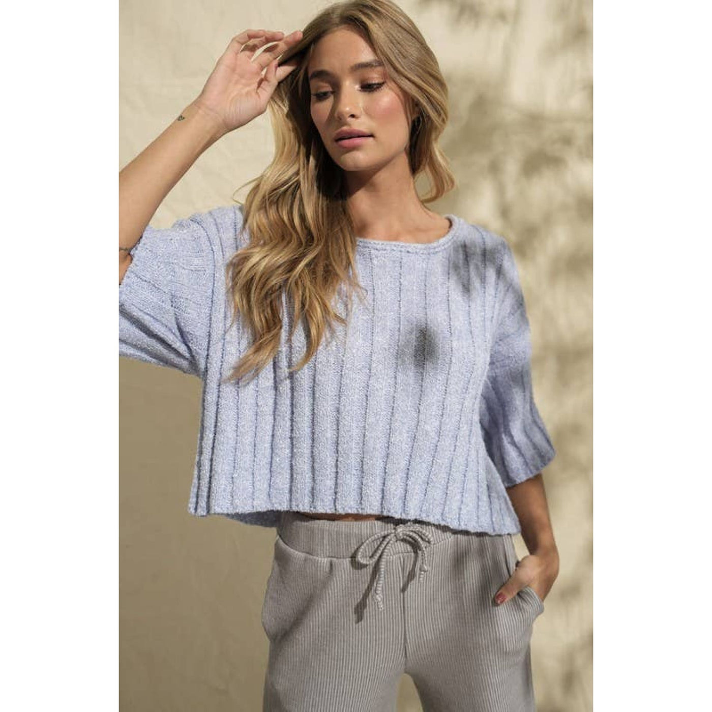 Loved You From The Start Sweater - S / Lavender - 130 Sweaters/Cardigans