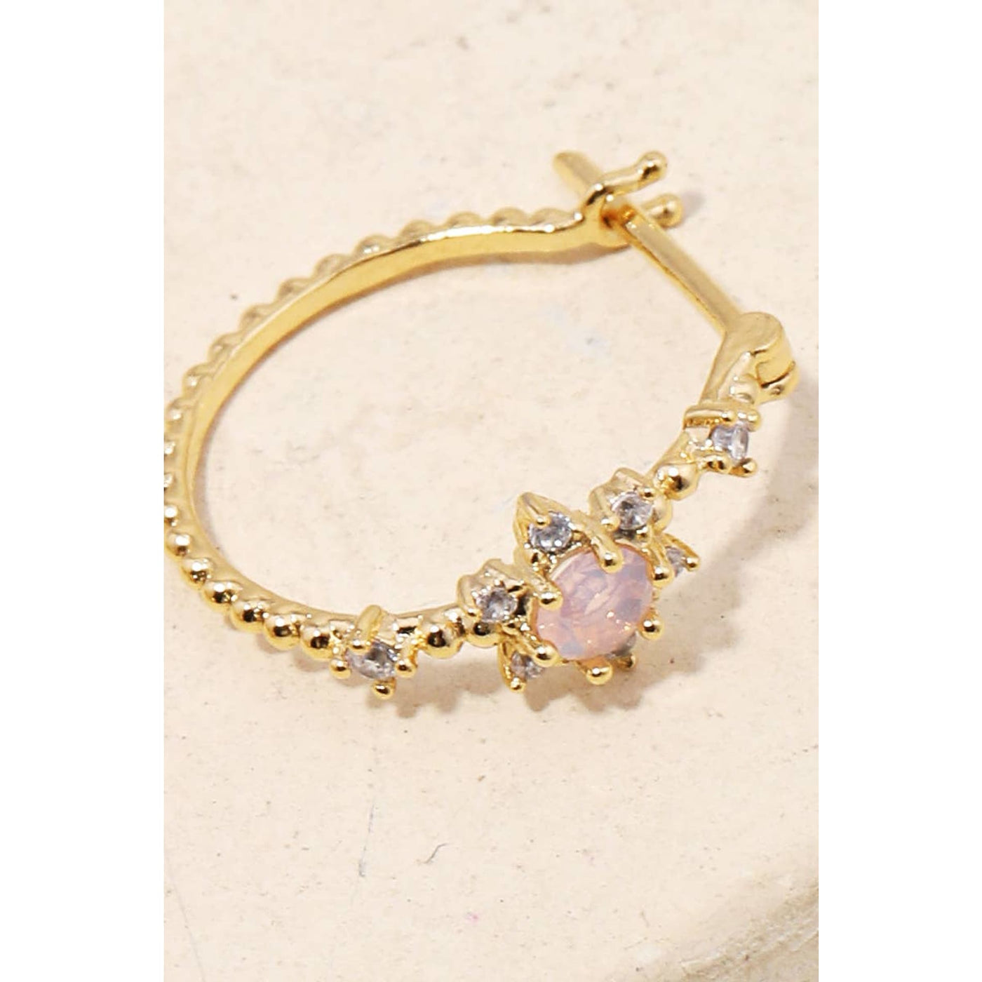 Mini Pave Star Huggie Earrings - Gold - 190 Jewelry