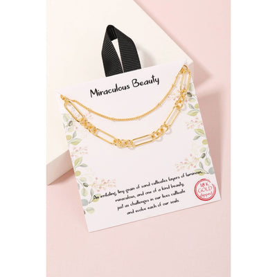 Miraculous Beauty Necklace - Gold - 190 Jewelry