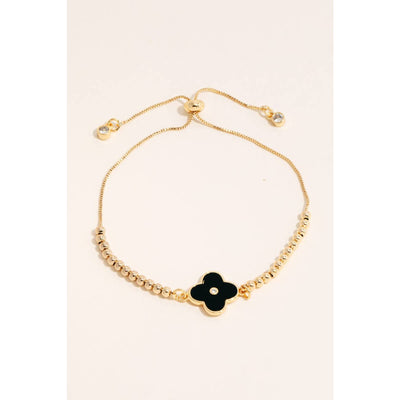 Mother Of Pearl Clover Bracelet - Black - 190 Jewelry