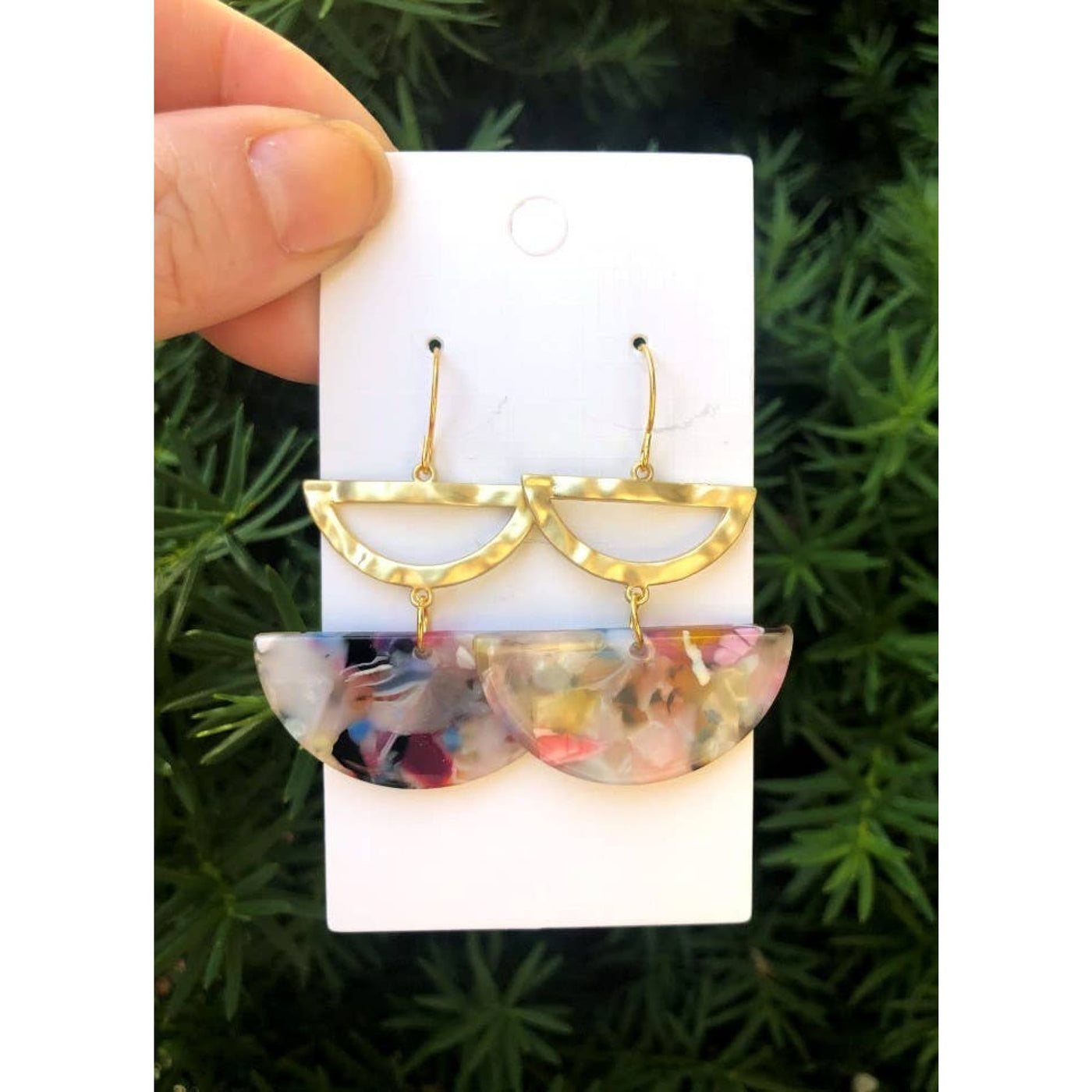 Multi-Colored Luna Earrings - Multi - 190 Jewelry