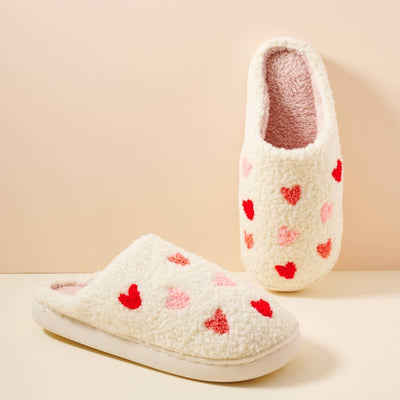 Multi Heart Slippers - S 6-7 / White - 210 Other Accessories