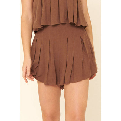 On The Daily Skort Bottoms - L / Brown - 150 Bottoms