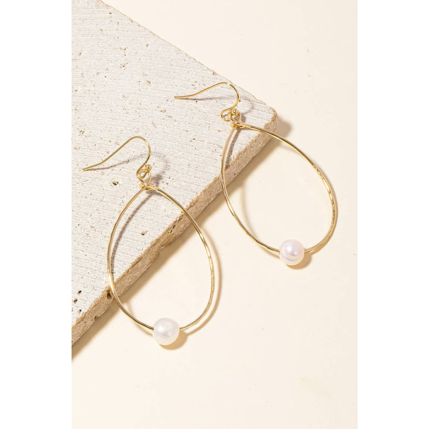 Pearl Charm Earrings - Gold - 190 Jewelry