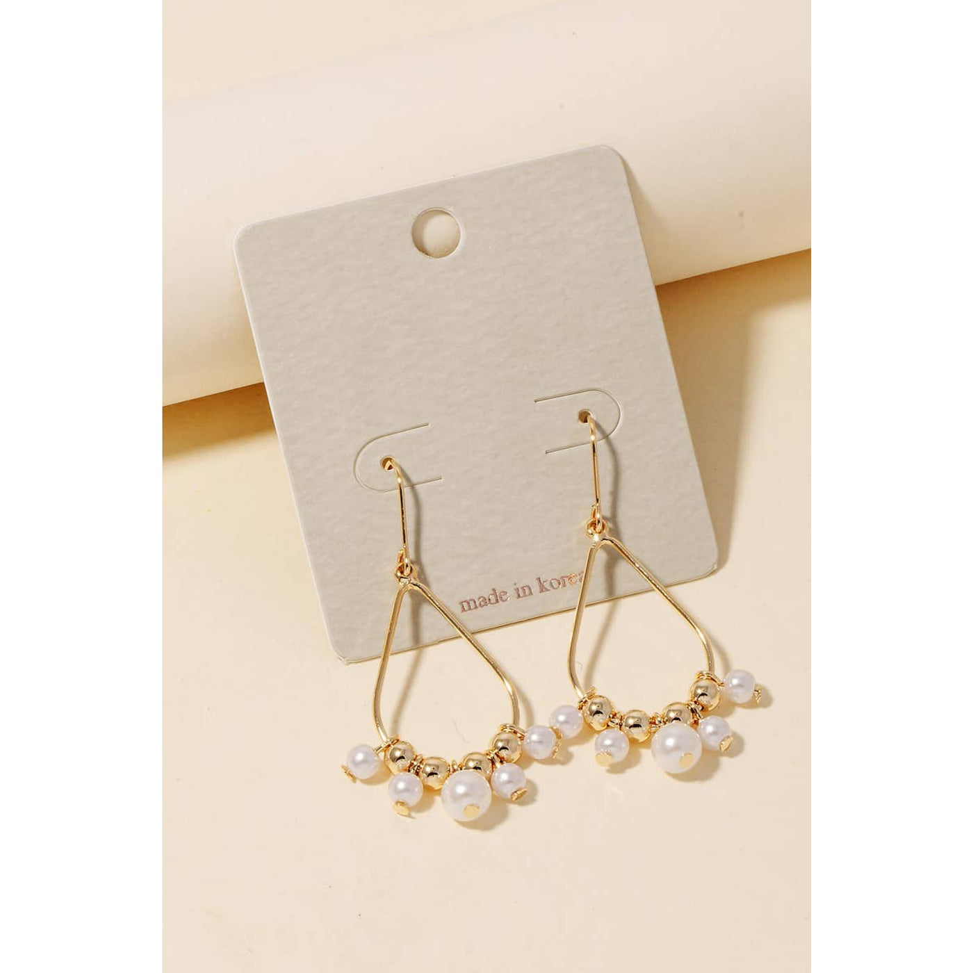 Pearl Dangle Earrings - Gold - 190 Jewelry