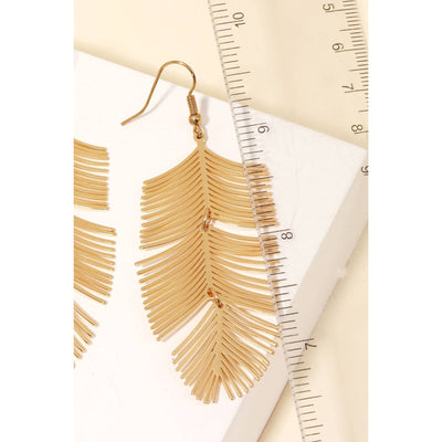 Pine Leaf Drop Earrings - 190 Jewelry