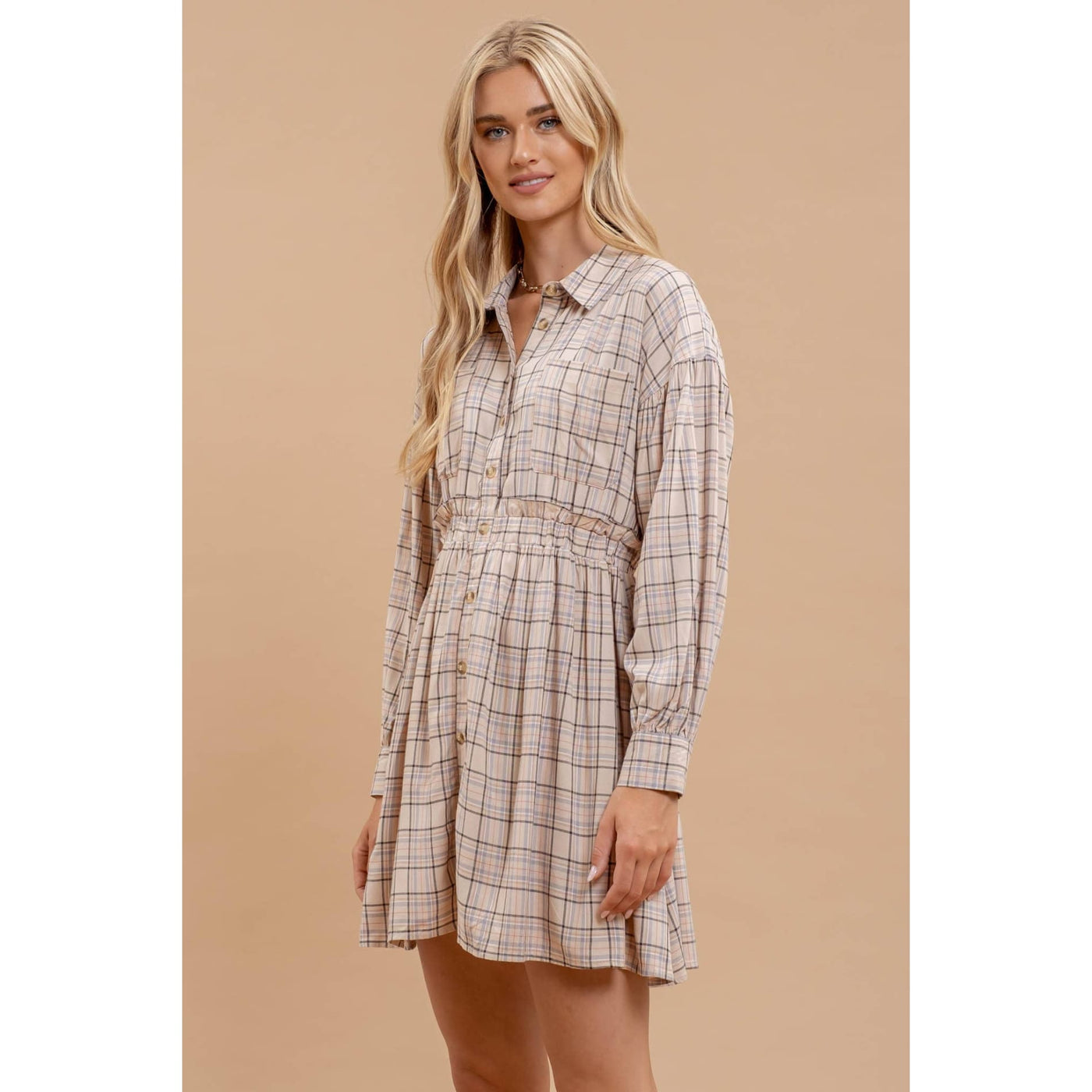 Pleasantly Plaid Mini Dress - 170 Casual Dresses/Jumpsuits/Rompers