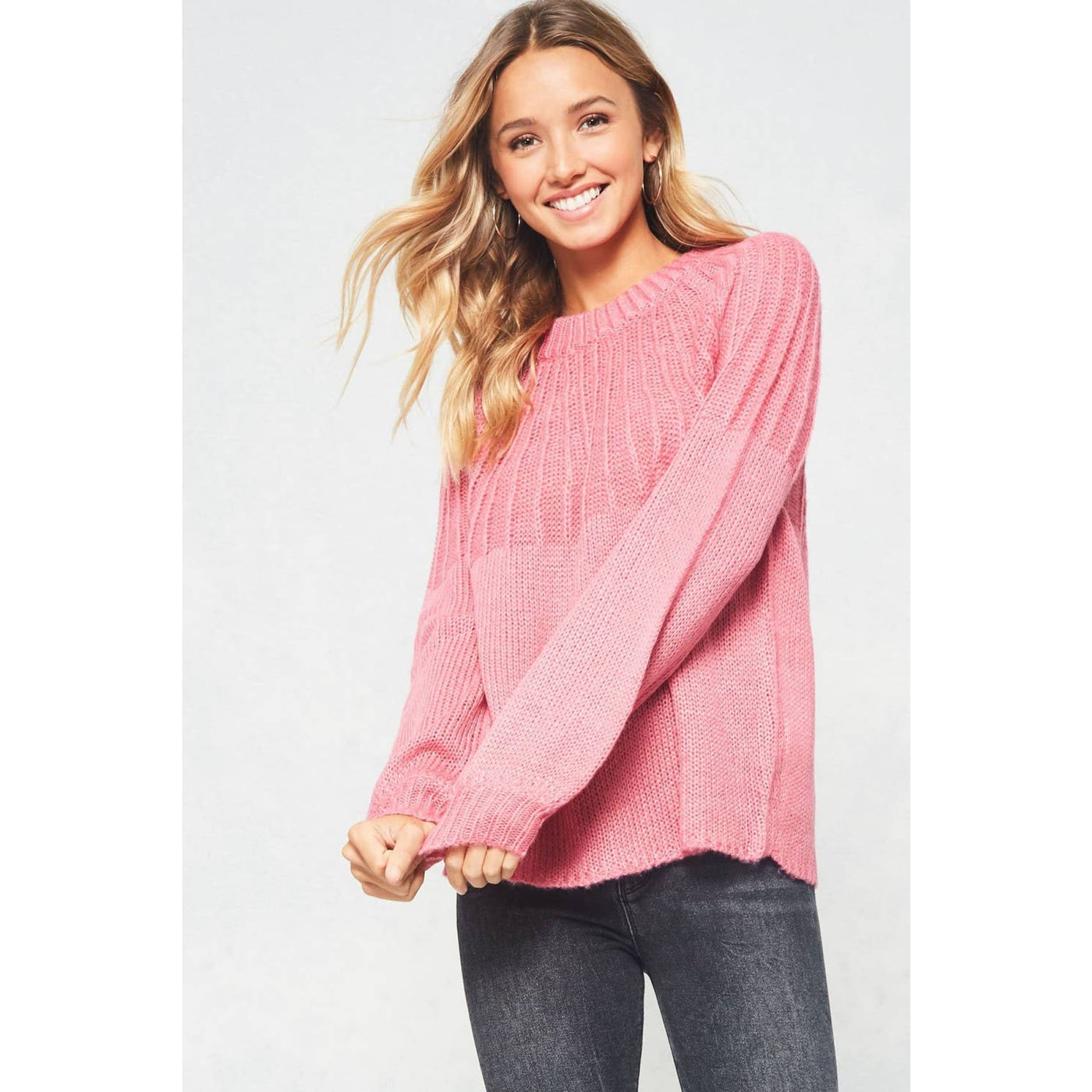 Pretty In Pink Sweater - 130 Sweaters/Cardigans