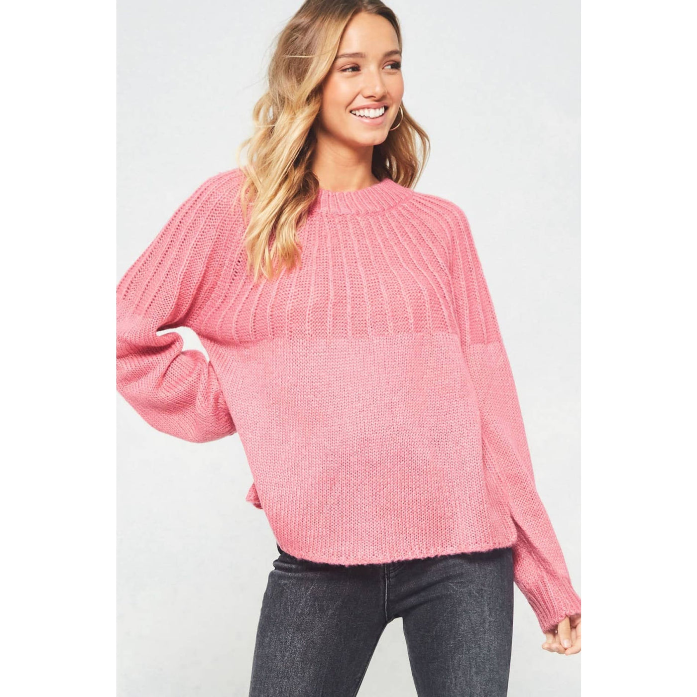 Pretty In Pink Sweater - 130 Sweaters/Cardigans