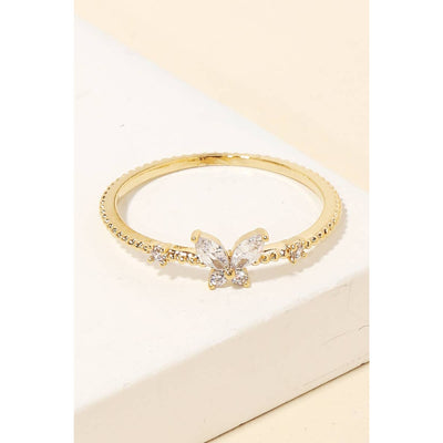 Rhinestone Butterfly Ring - 190 Jewelry