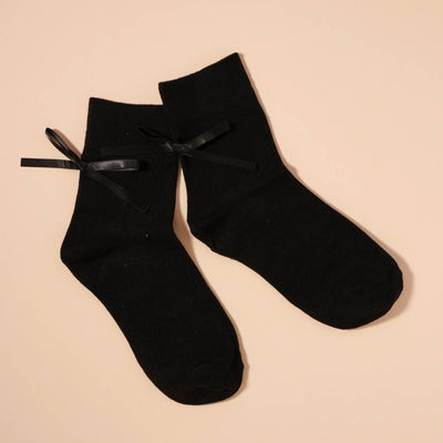 Satin Bow Ankle Socks - 210 Other Accessories