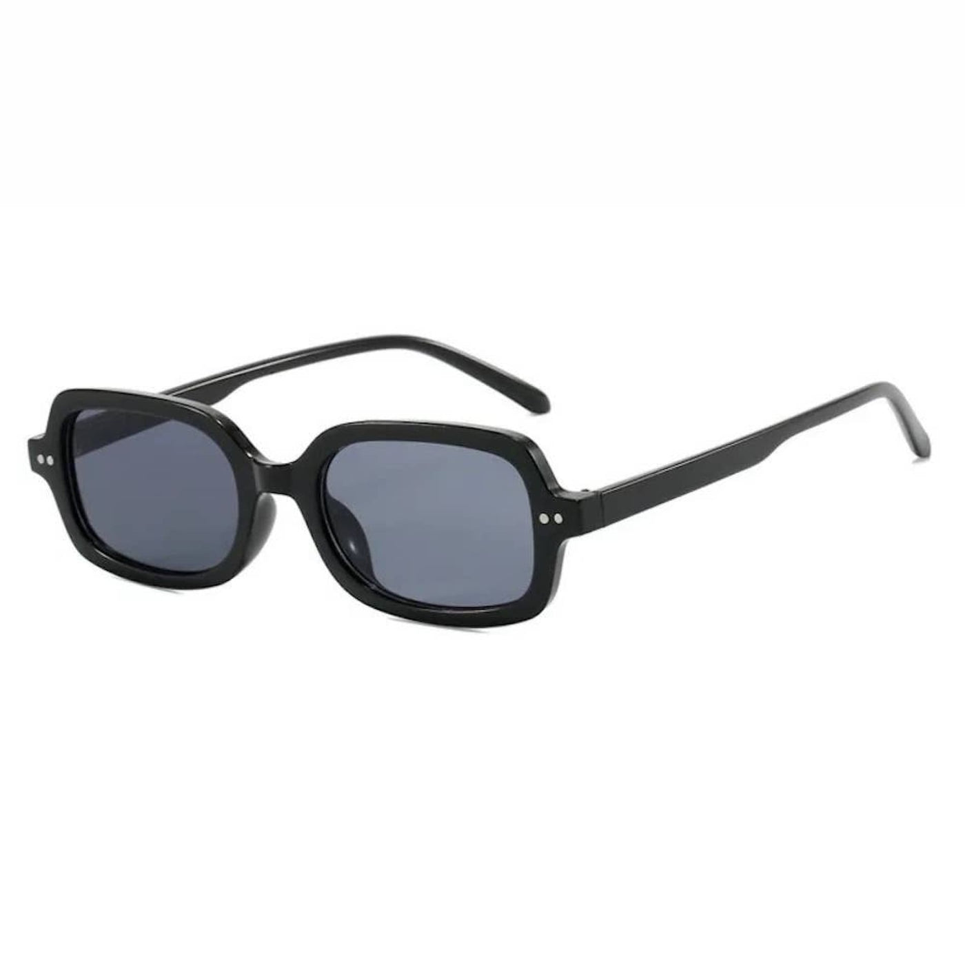 Sheila Retro Oval Sunglasses - Black/Black Lens - 210 Other Accessories